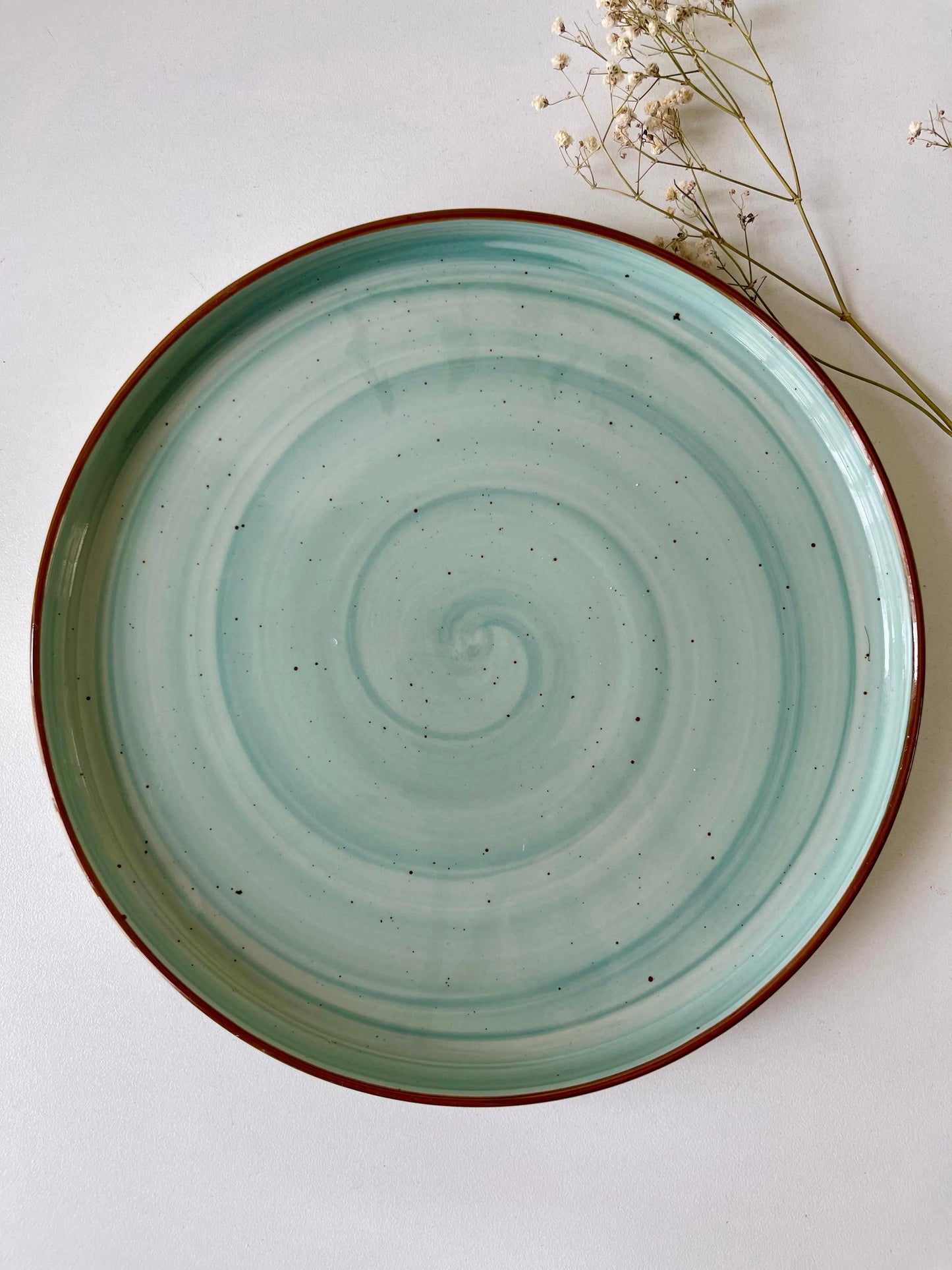 Aqua Spiral Platter - The Home Palette - - Platter