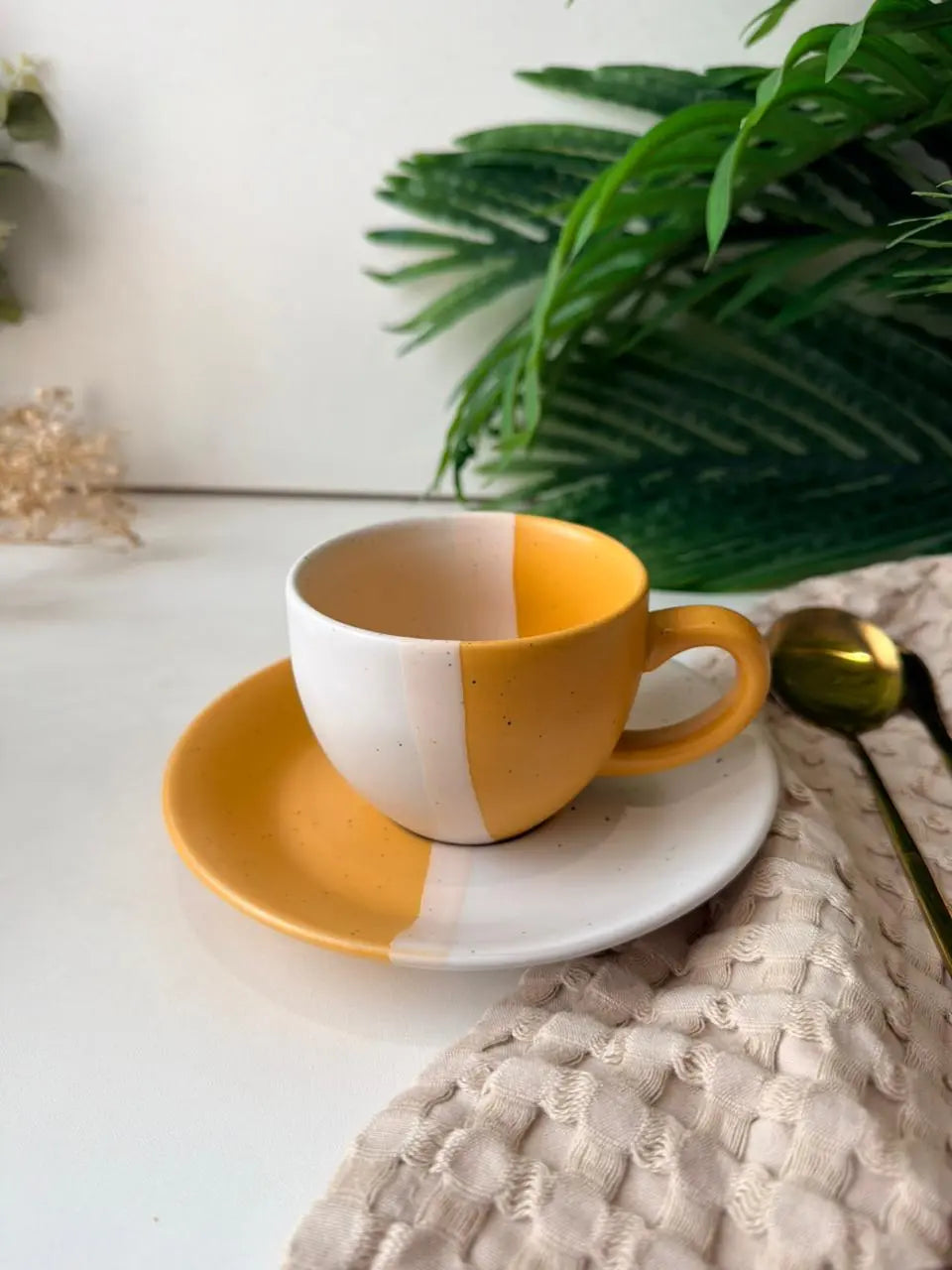 Aura Tea Set - Honey Mustard - The Home Palette - 4499.0 - cups