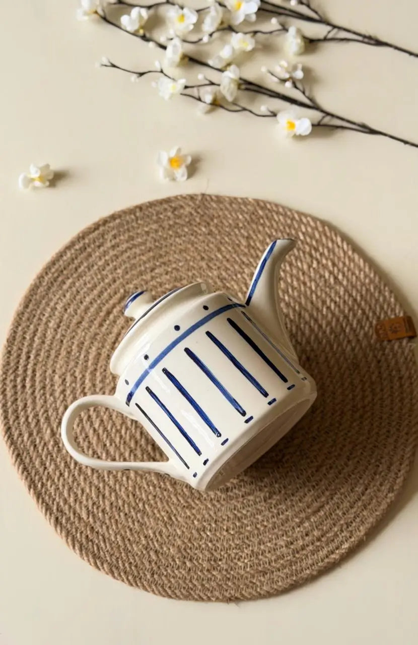 Aura Tea Set - Reactive Santorini Blue - The Home Palette - 2499.0 - cups