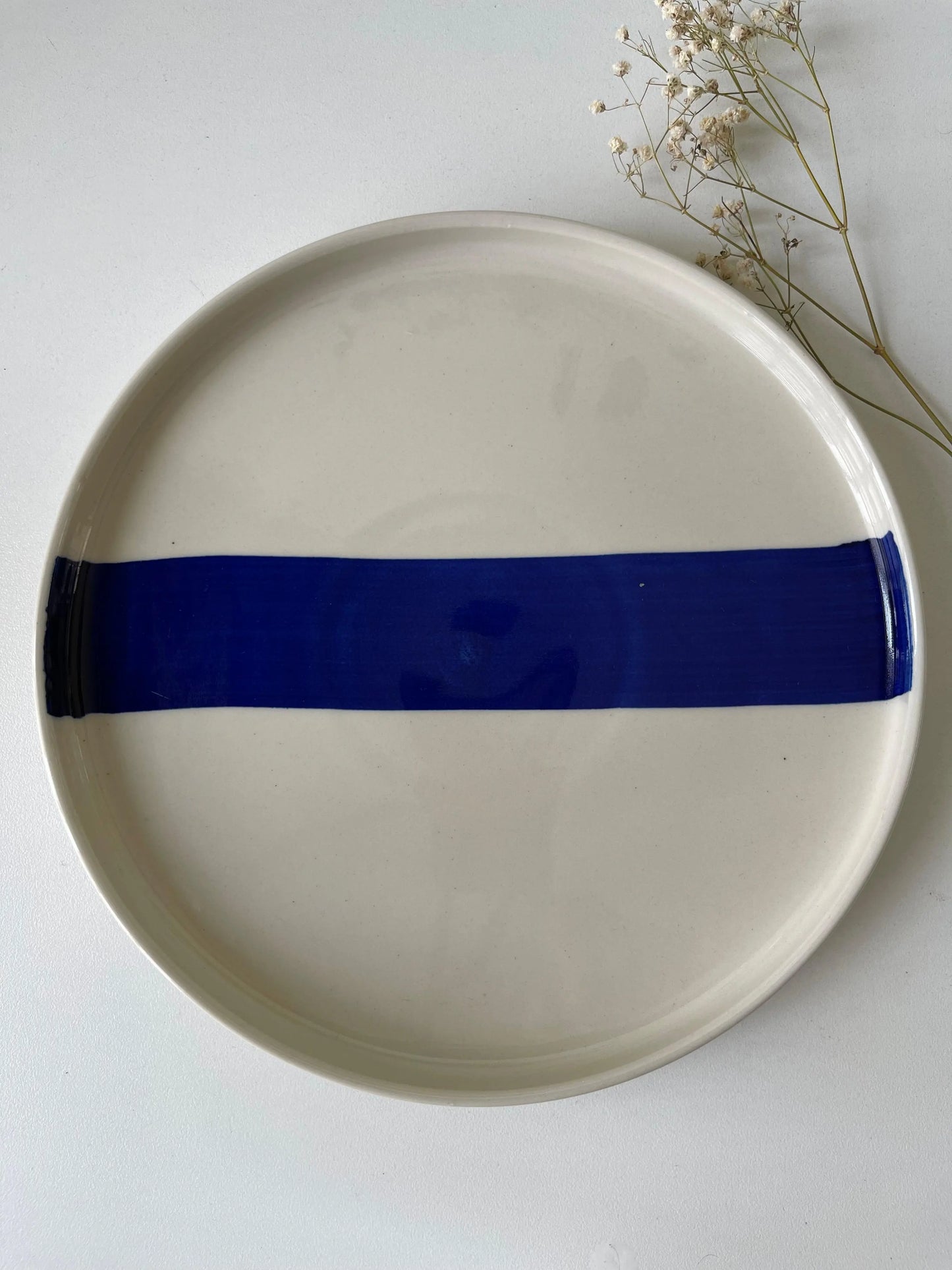 Blue Pottery Hand-Painted Platter - The Home Palette - - Platter