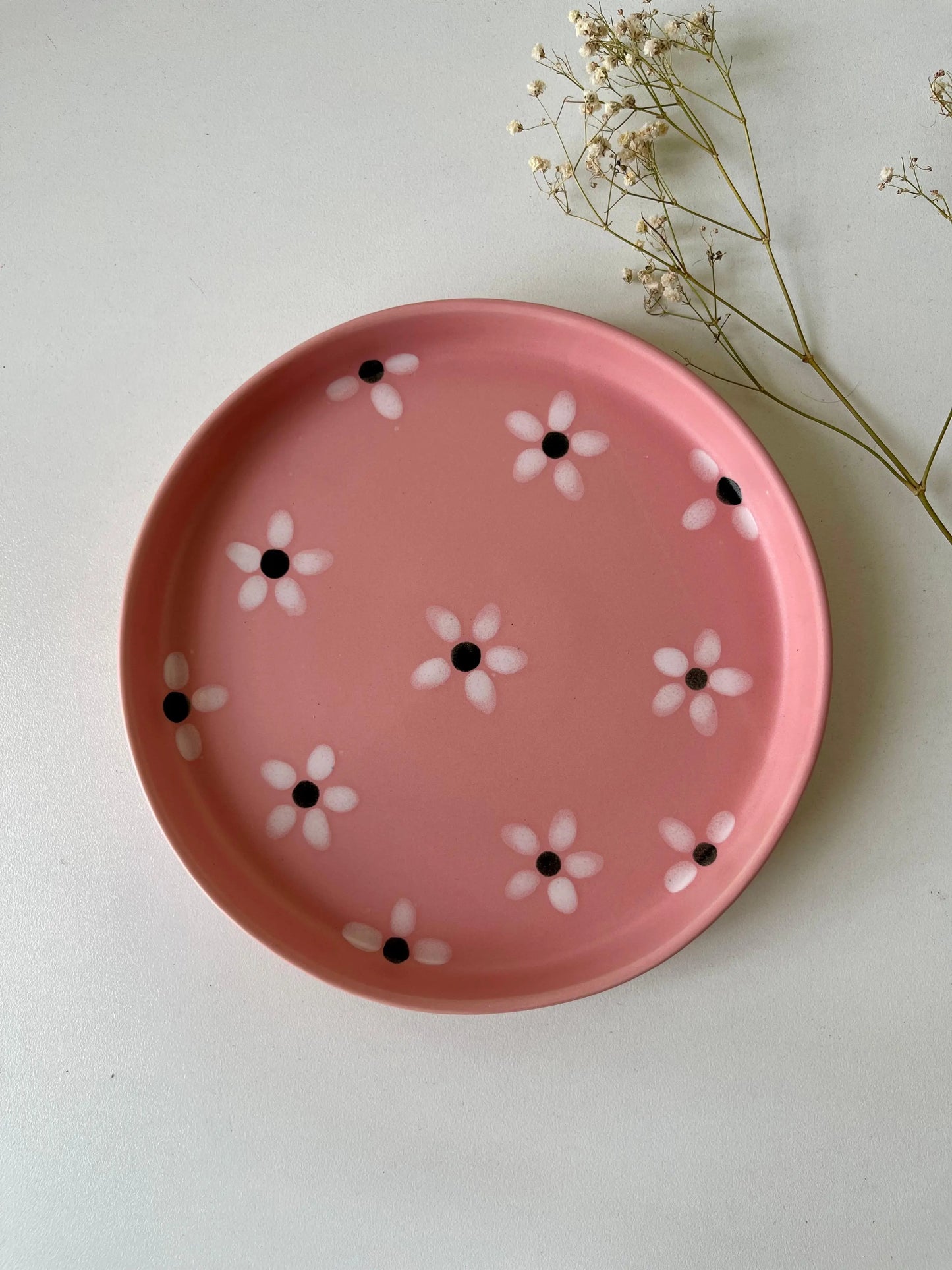 Floral Pink Platter - The Home Palette - - Platter