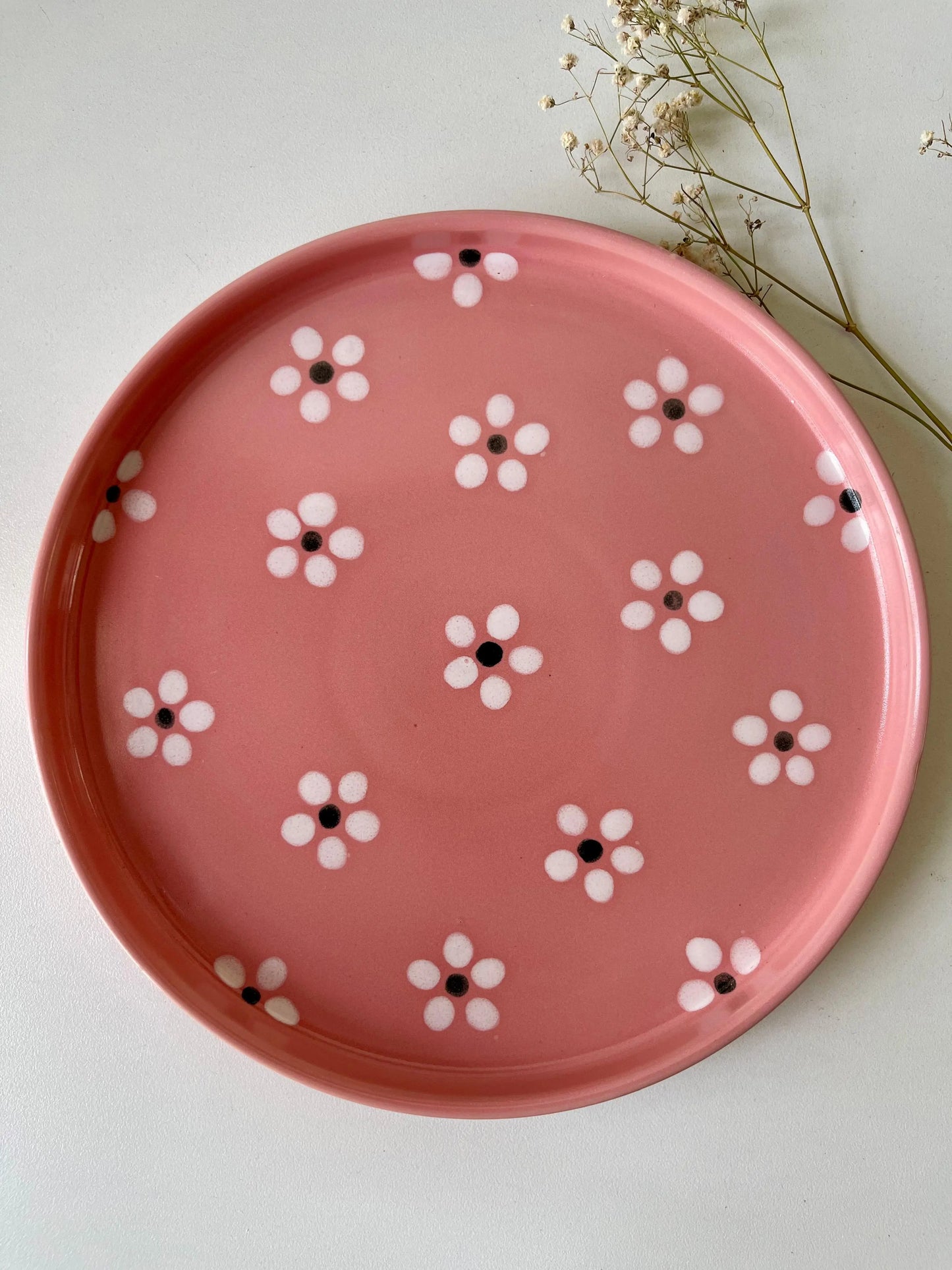Floral Pink Platter - The Home Palette - - Platter