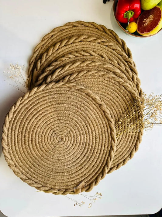 Rustic Woven Placemats - Set of 2