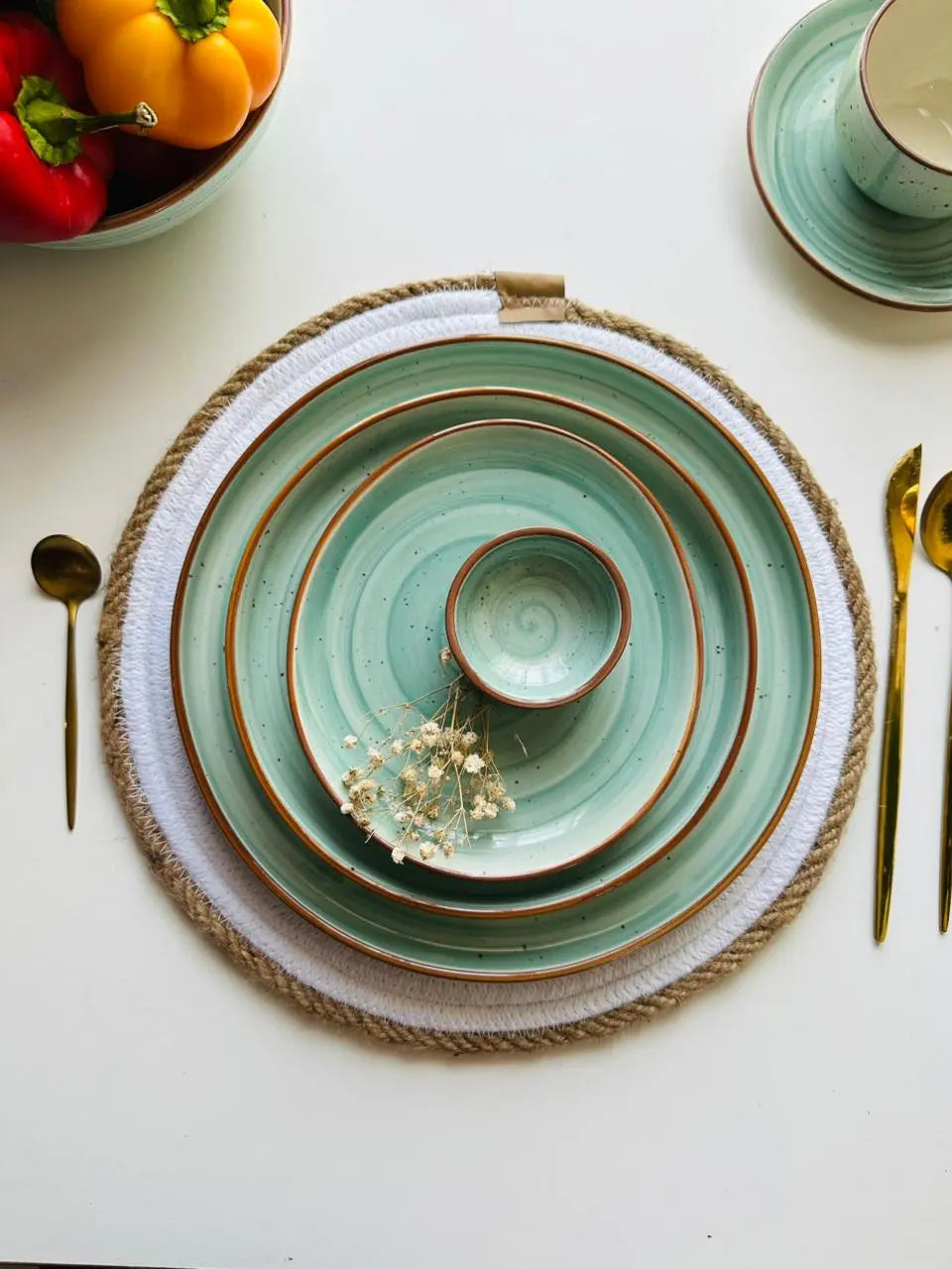Pearl Edge Placemats - Set of 2