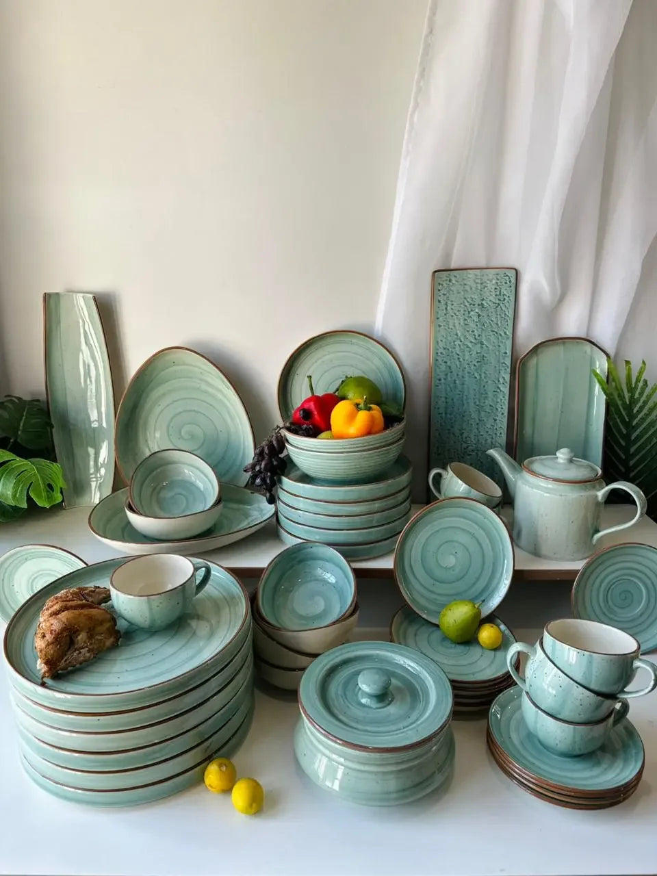 Aqua Premium Dinner Set - 44 Pcs