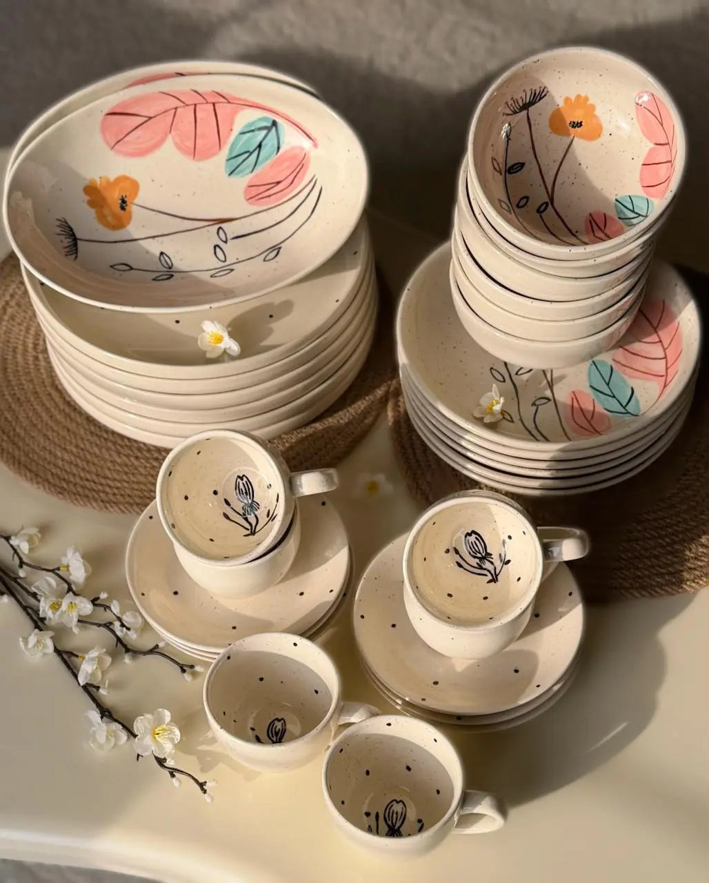 Boho Garden Dinner Set - 32 pcs - The Home Palette - 37999.0 - 