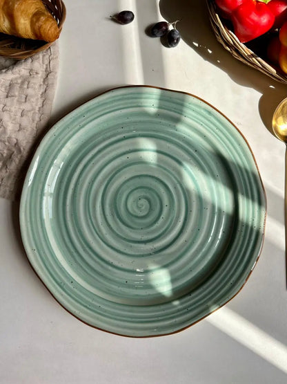 3D Aqua Spiral Plate - Set of 2 - The Home Palette - 1799.0 - Plate