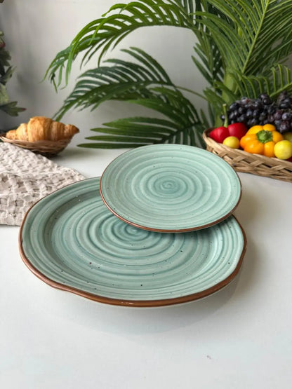 3D Aqua Spiral Plate - Set of 2 - The Home Palette - 1799.0 - Plate
