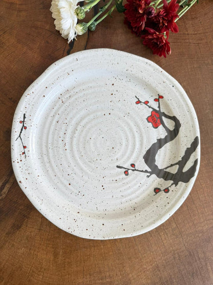 3D Cherry Blossom Spiral Plate - Set of 2 - The Home Palette - 2199.0 - Plate