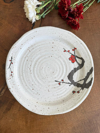 3D Cherry Blossom Spiral Plate - Set of 2 - The Home Palette - 2199.0 - Plate