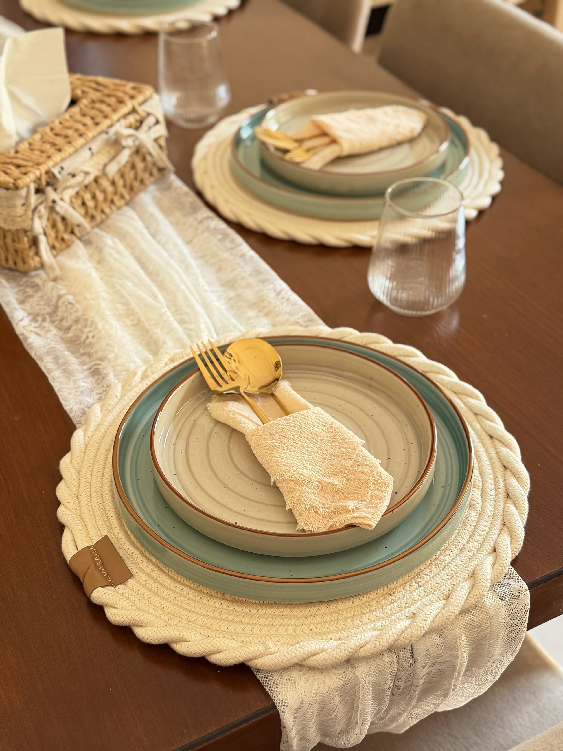 Aqua - Grey Day to Dine Set - 29 pcs - The Home Palette - 29500.0 - 