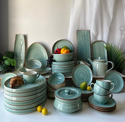 Aqua Premium Dinner Set - 45 pcs - The Home Palette - 46145.0 - 