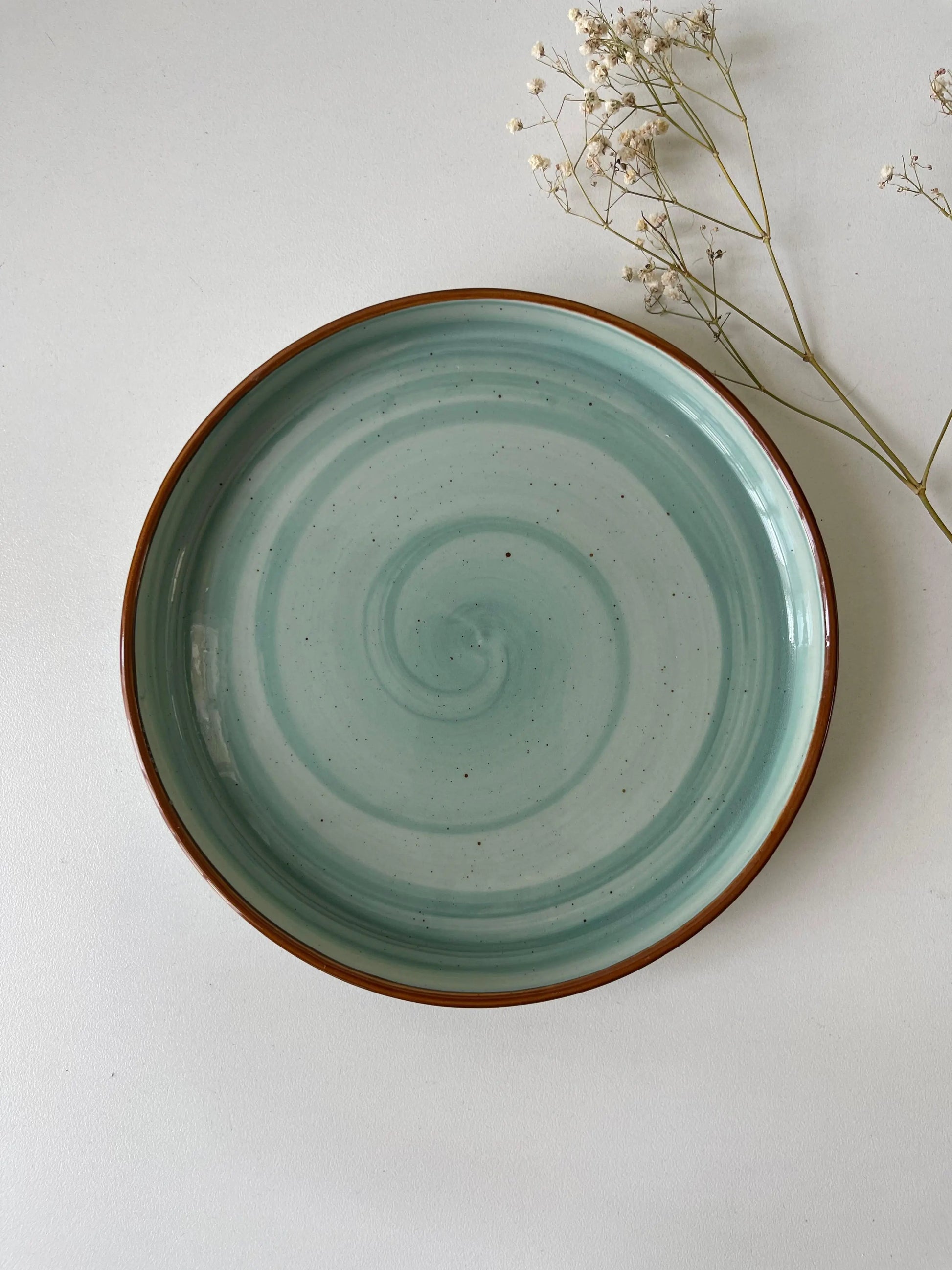 Aqua Spiral Platter - The Home Palette -  - Platter