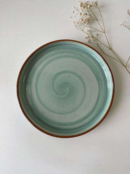 Aqua Spiral Platter - The Home Palette -  - Platter