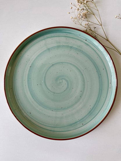 Aqua Spiral Platter - The Home Palette -  - Platter