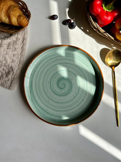 Aqua Spiral Platter - The Home Palette - 549.0 - Platter