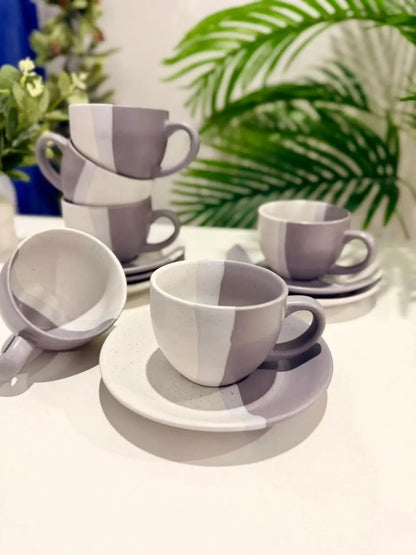 Aura Tea Set - Lunar Ash - The Home Palette - 4999.0 - cups