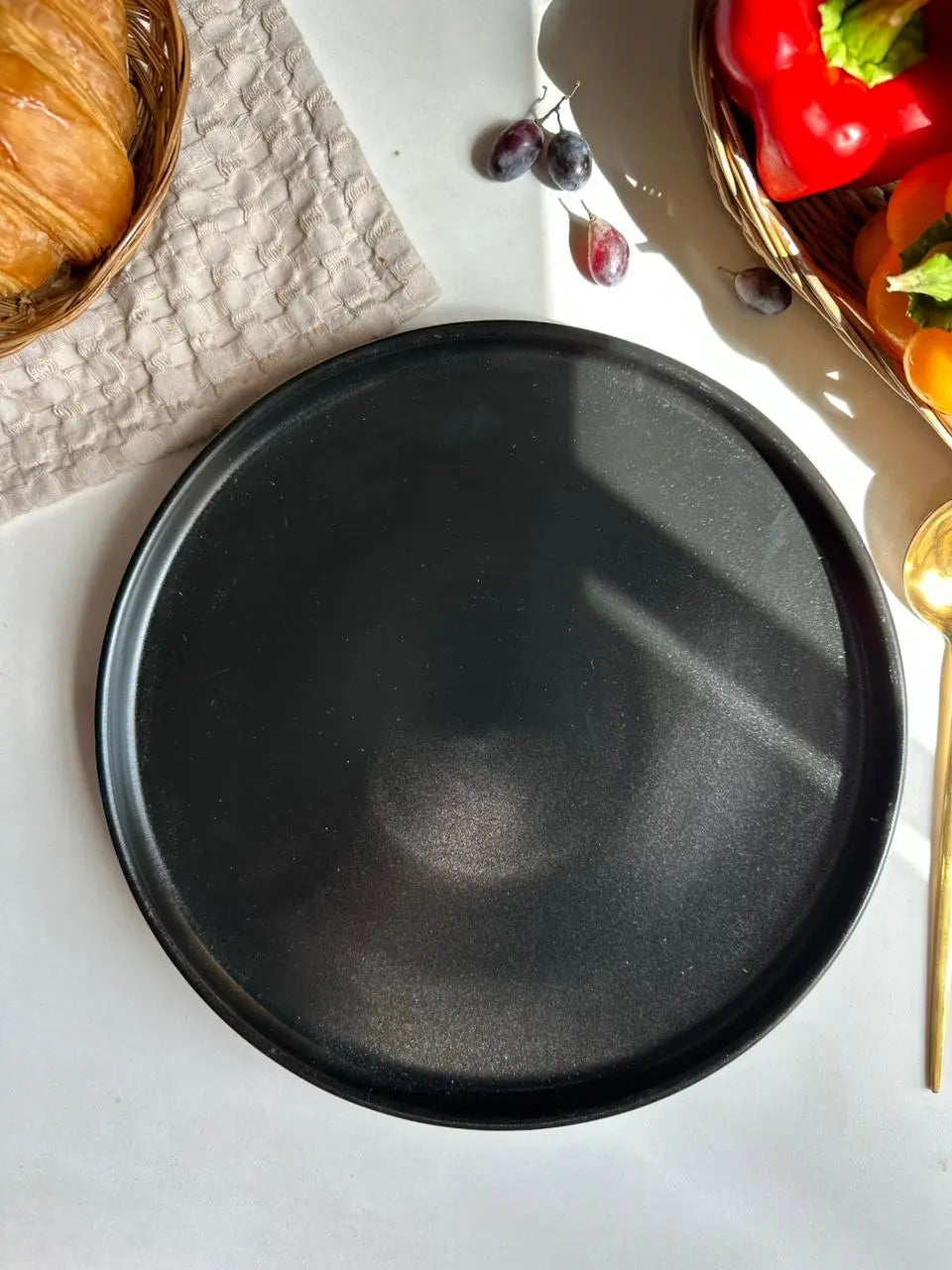 Black Matte Platter - The Home Palette - 549.0 - Platter