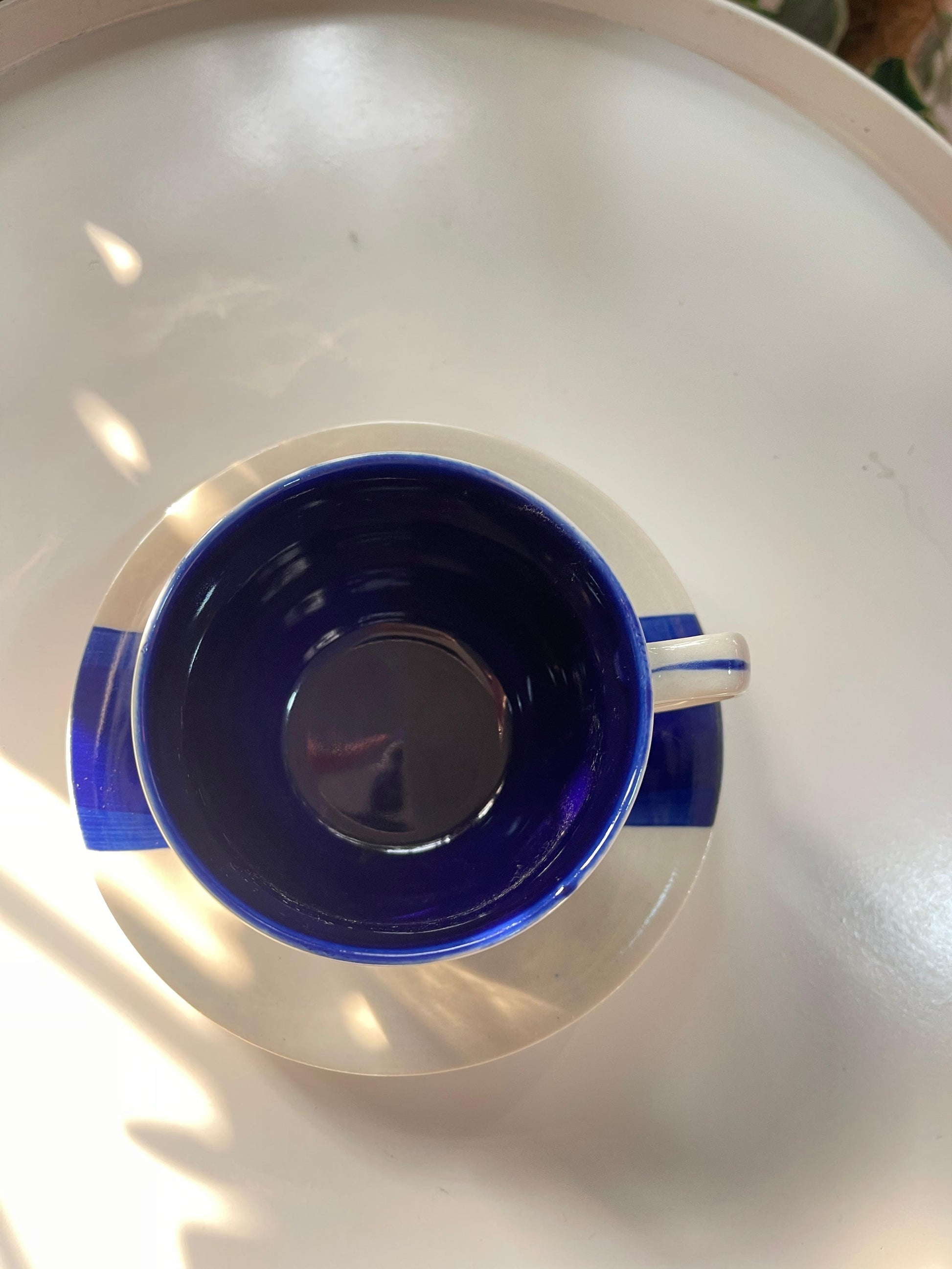 Blue Pottery Cups with Saucer - Set of 6 - The Home Palette -  - cups