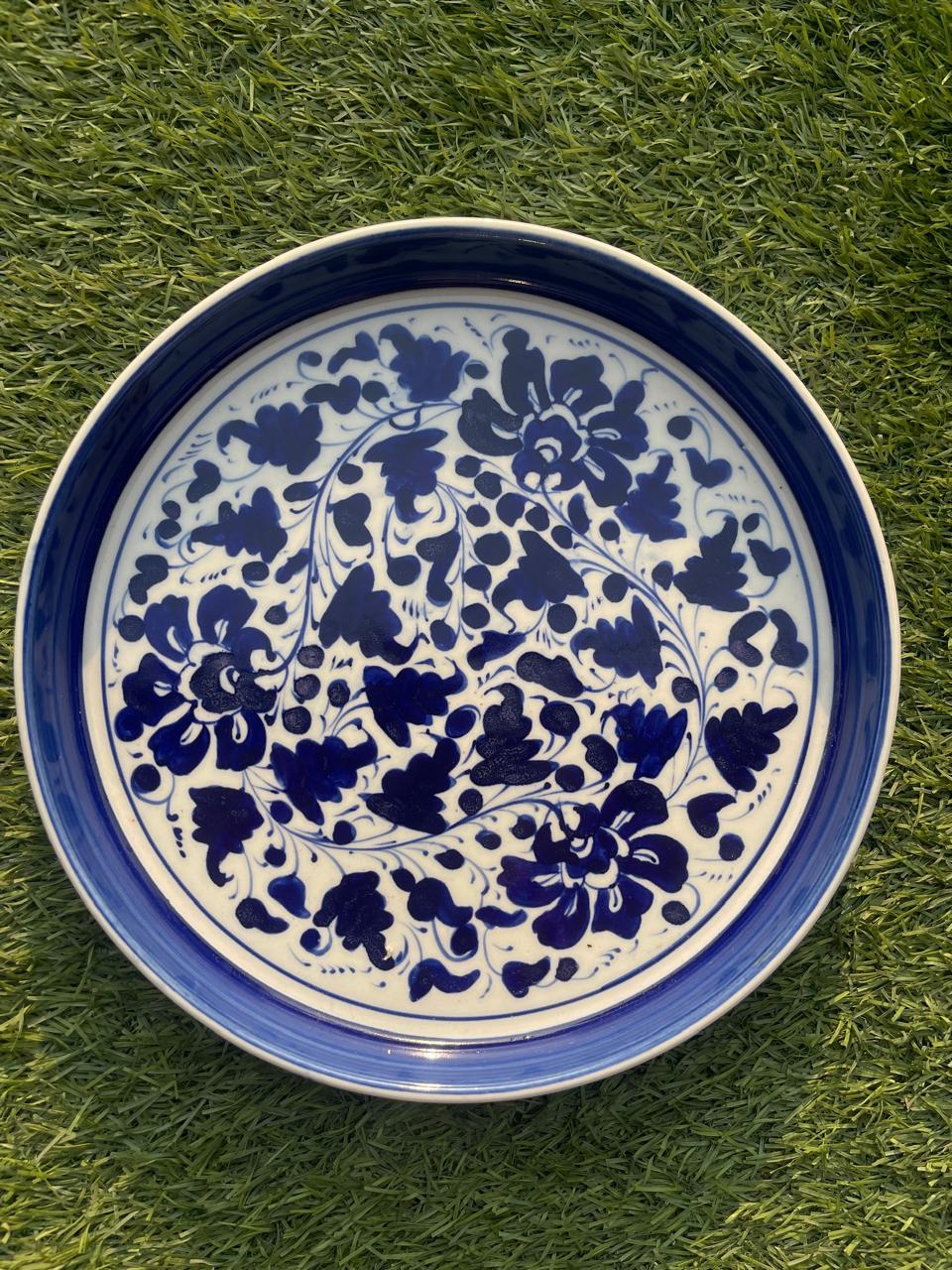 Blue Pottery Hand-Painted Platter - The Home Palette -  - Platter