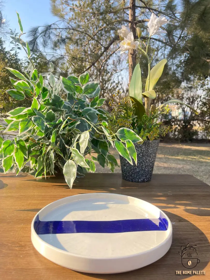 Blue Pottery Hand-Painted Platter - The Home Palette -  - Platter