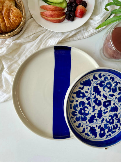 Blue Pottery Hand-Painted Platter - The Home Palette -  - Platter