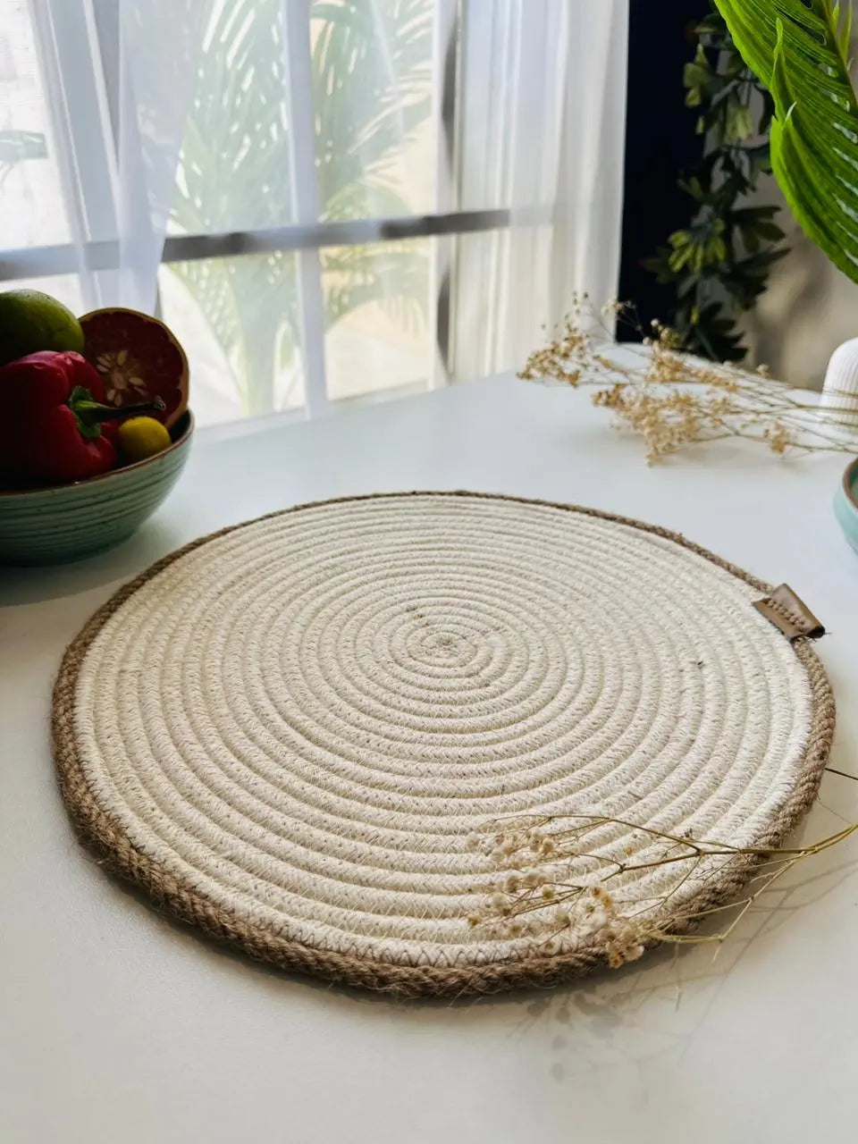 Coastal Cream Placemats - Set of 2 - The Home Palette - 1999.0 - Placemats