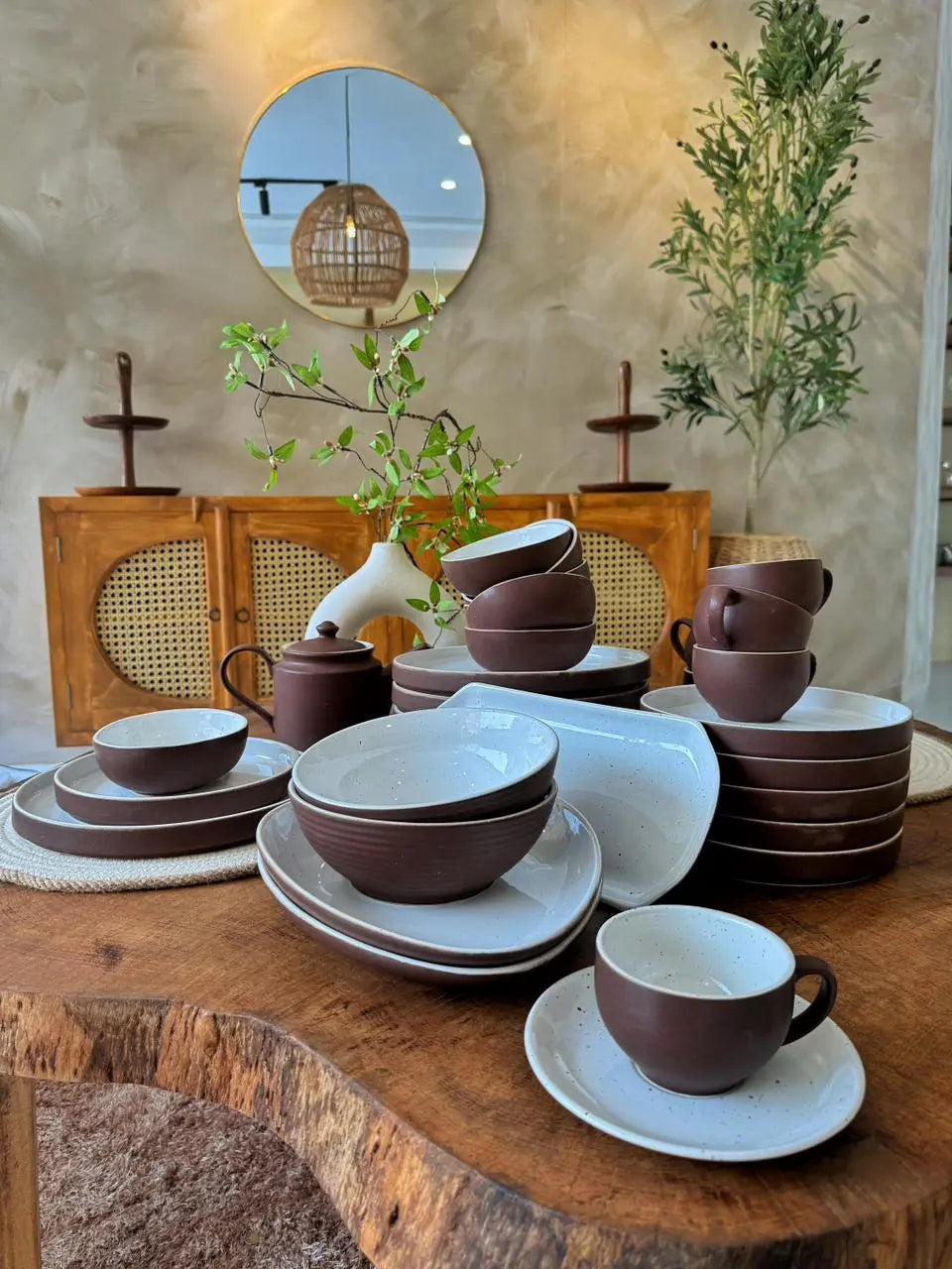 Coconut Terra Premium Dinner Set - 36 pcs - The Home Palette - 35700.0 - 