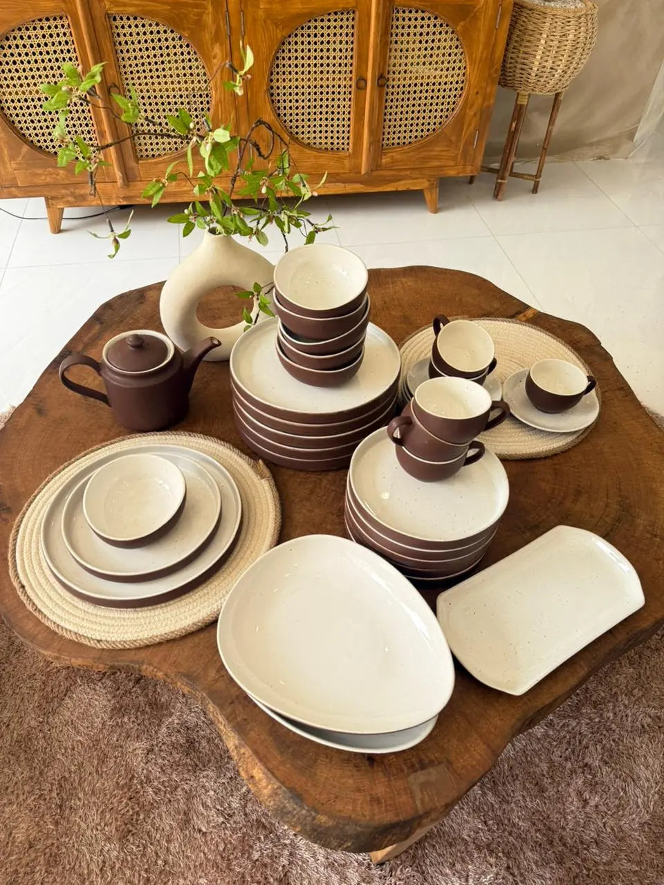 Coconut Terra Premium Dinner Set - 36 pcs - The Home Palette - 35700.0 - 