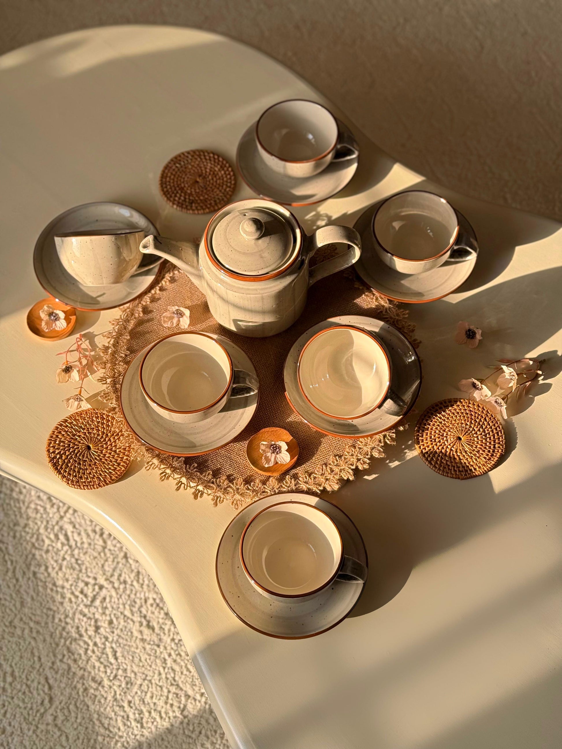 Dune Tea Set - Cloud Grey - The Home Palette - 5499.0 - cups