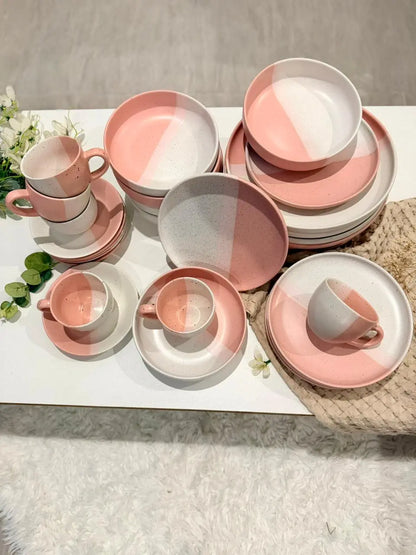 Earthen Rose Dinner Set - 30 pcs - The Home Palette - 29800.0 - 
