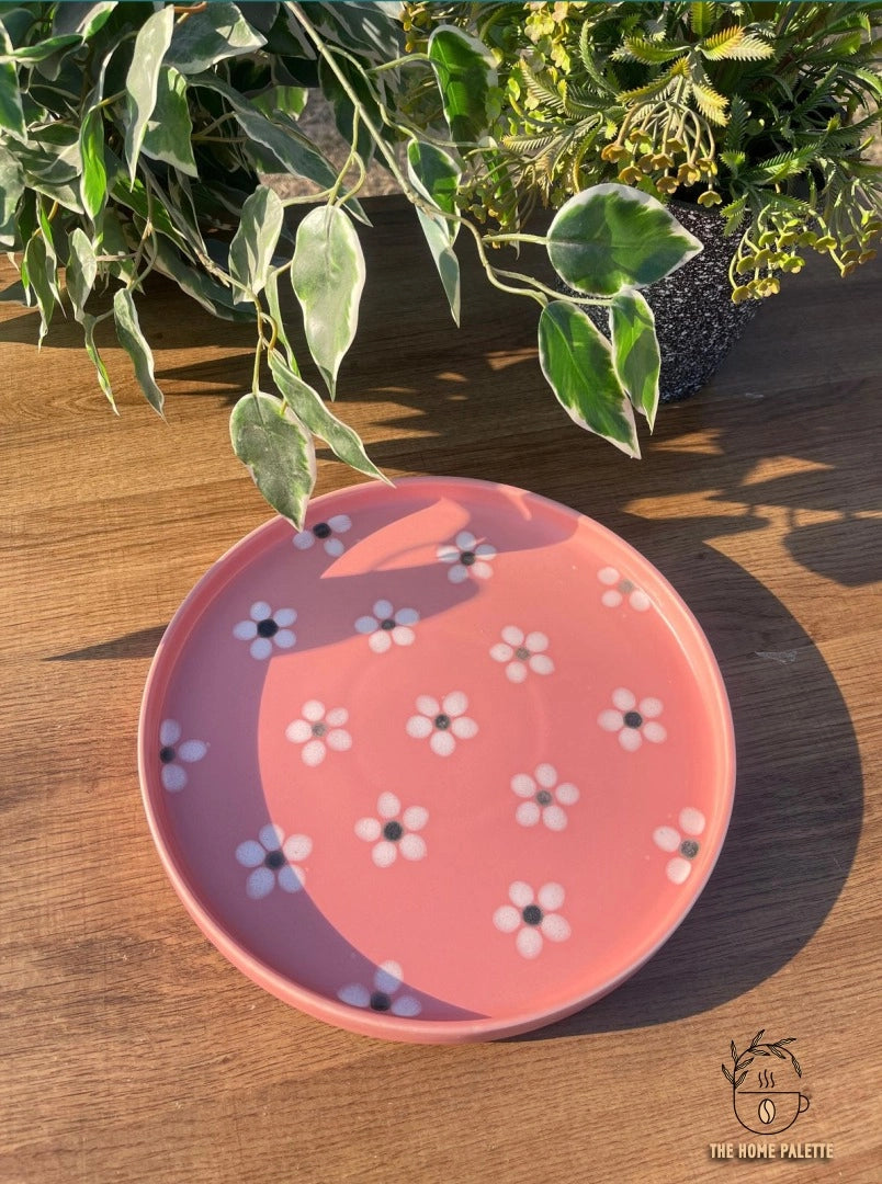 Floral Pink Platter - The Home Palette -  - Platter