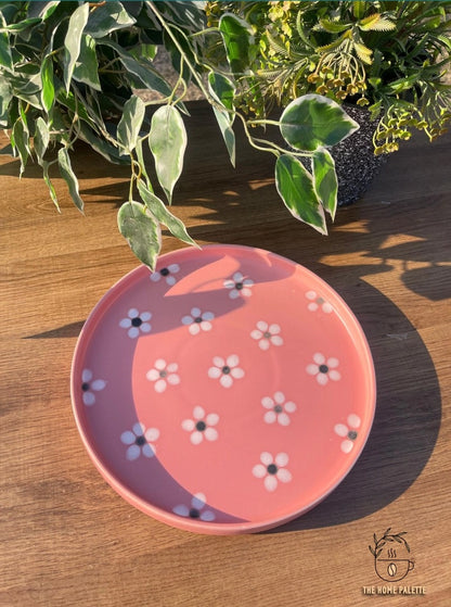 Floral Pink Platter - The Home Palette -  - Platter