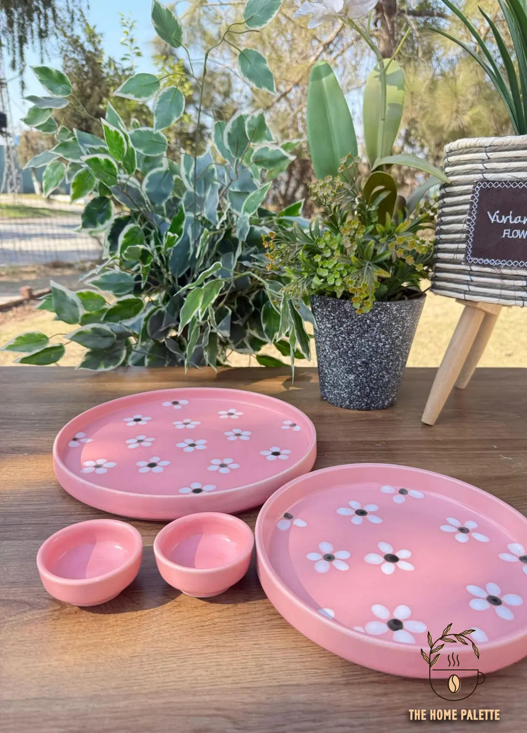 Floral Pink Platter - The Home Palette -  - Platter