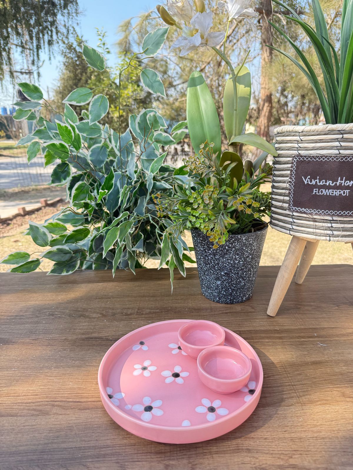 Floral Pink Platter - The Home Palette -  - Platter