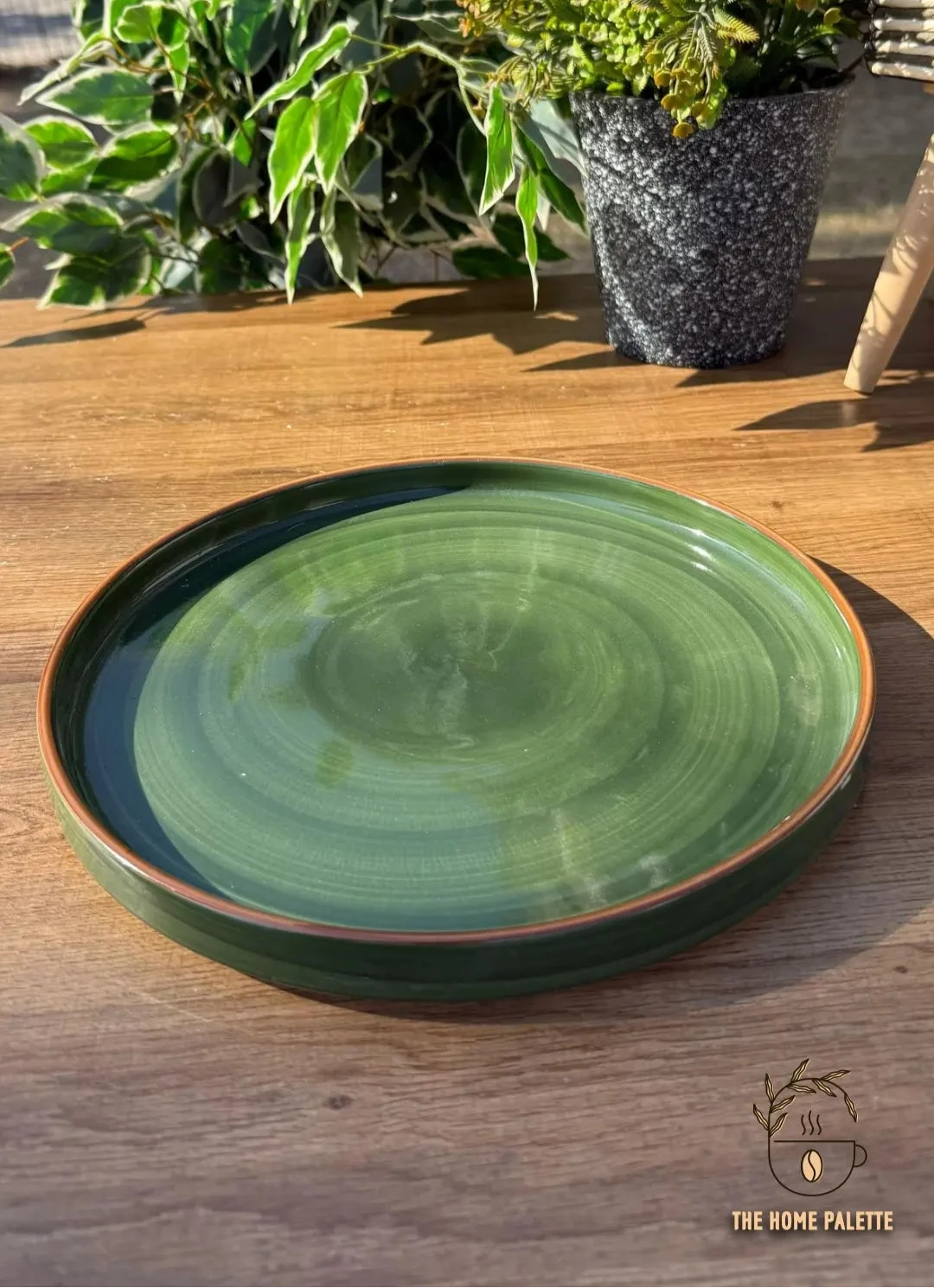 Green Spiral Platter - The Home Palette -  - Platter