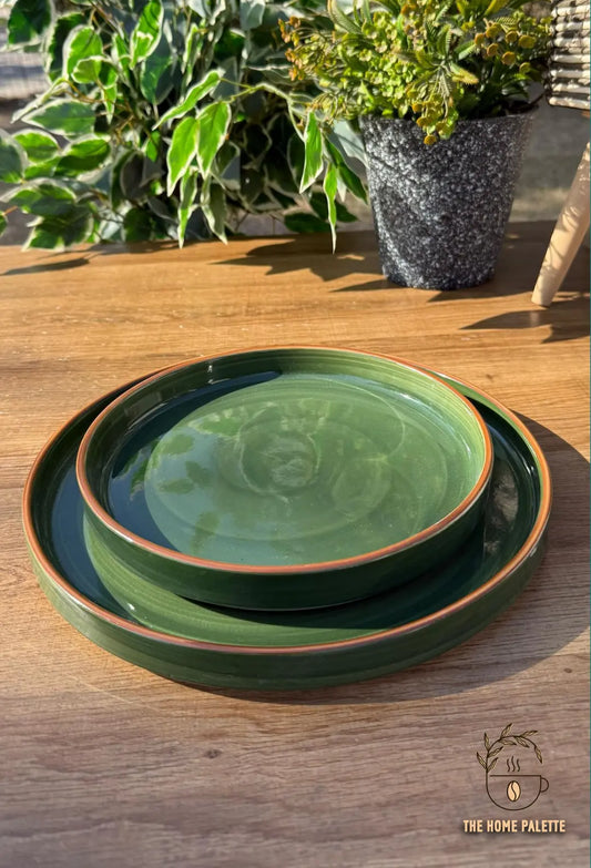 Green Spiral Platter - The Home Palette -  - Platter