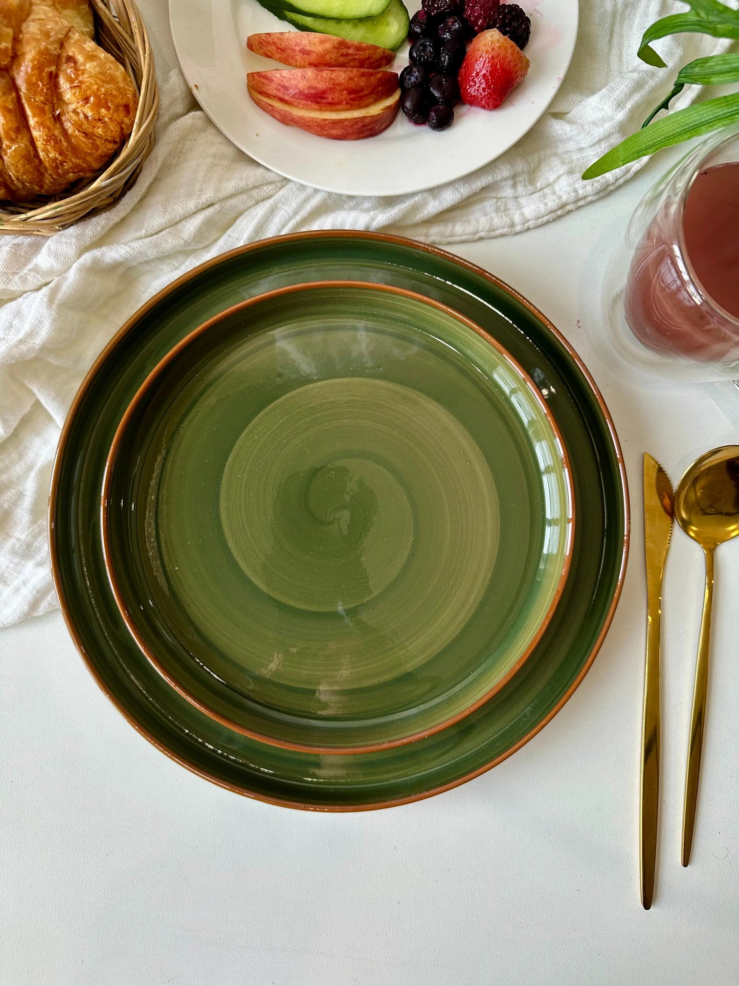 Green Spiral Platter - The Home Palette -  - Platter