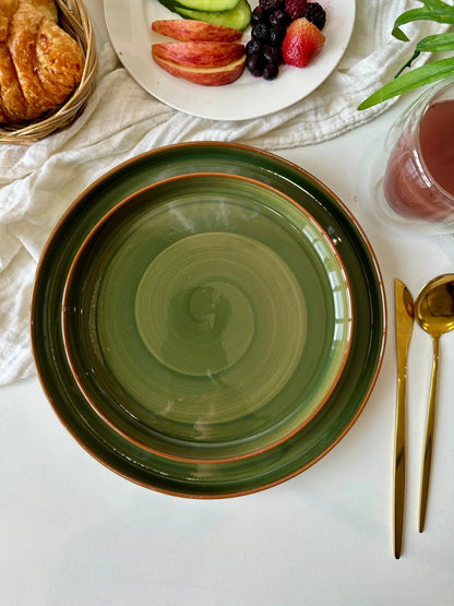 Green Spiral Platter - The Home Palette -  - Platter