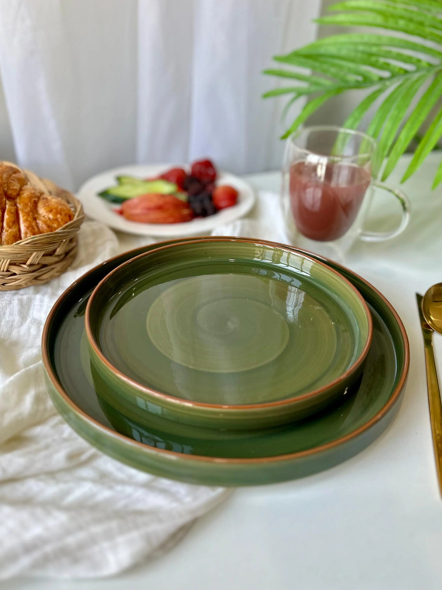 Green Spiral Platter - The Home Palette -  - Platter