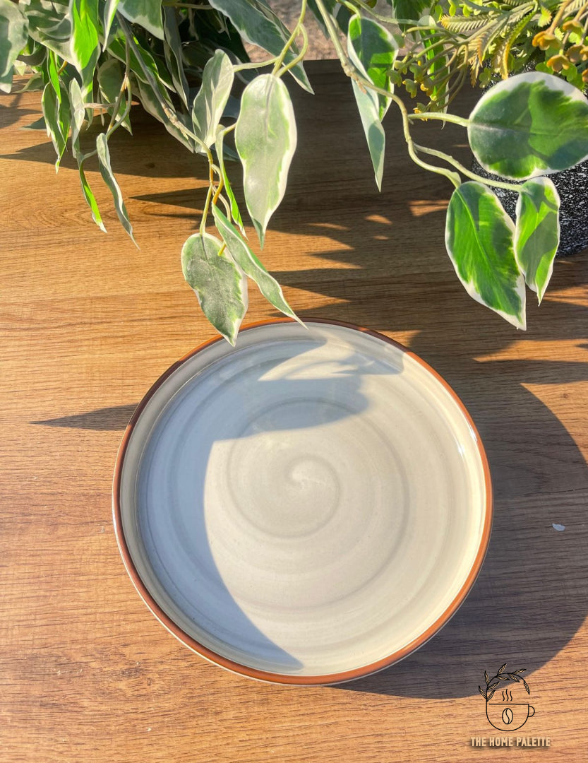 Grey Spiral Platter - The Home Palette -  - Platter
