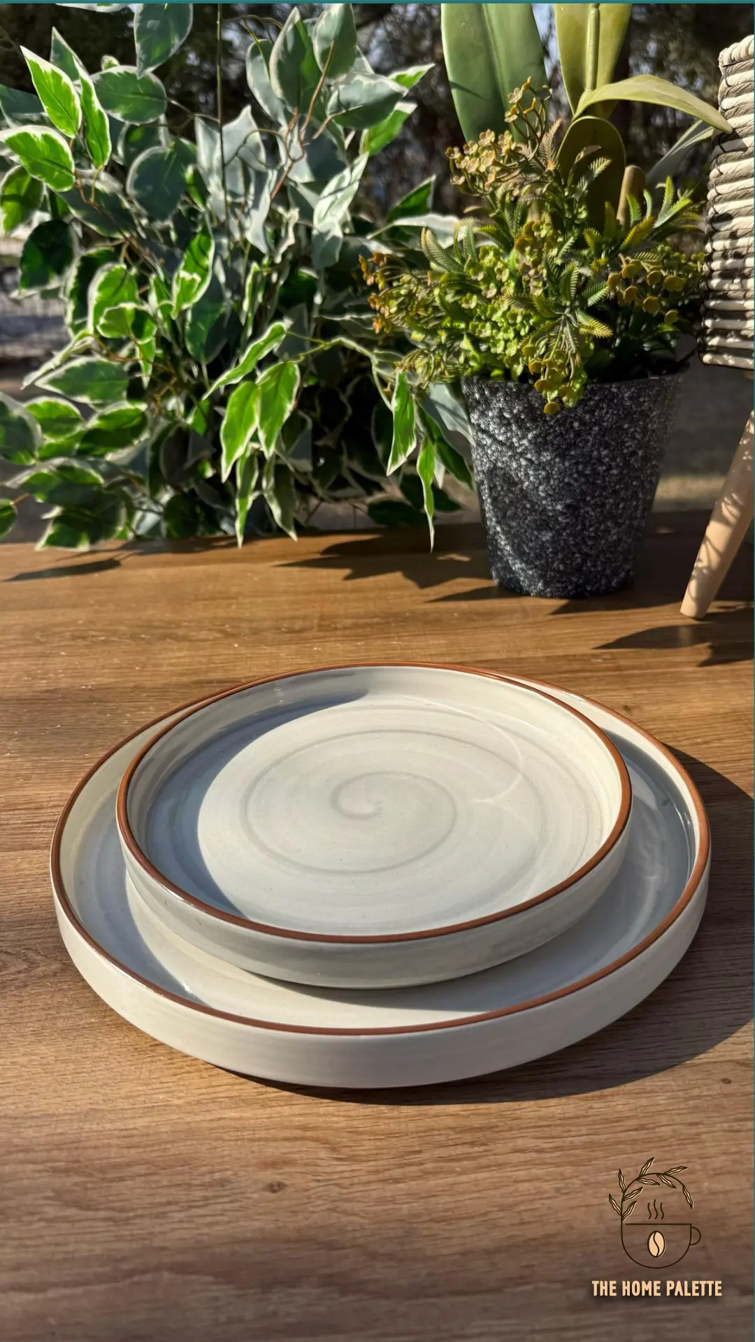 Grey Spiral Platter - The Home Palette -  - Platter