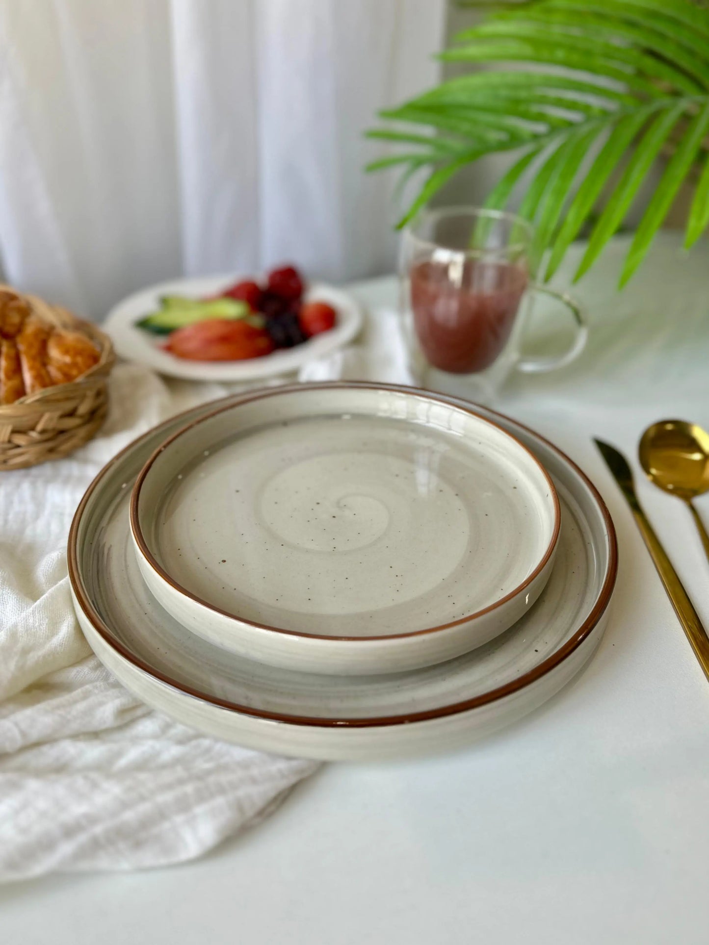 Grey Spiral Platter - The Home Palette -  - Platter
