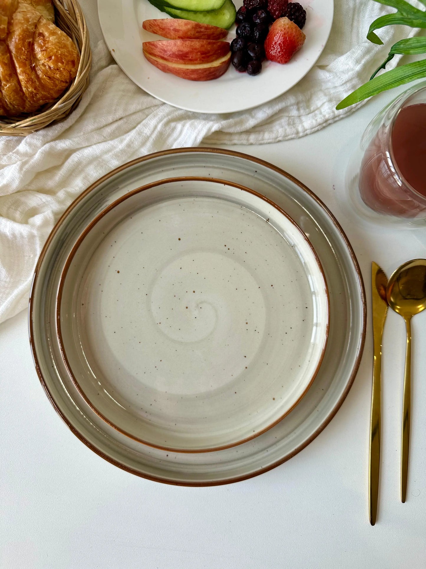 Grey Spiral Platter - The Home Palette -  - Platter