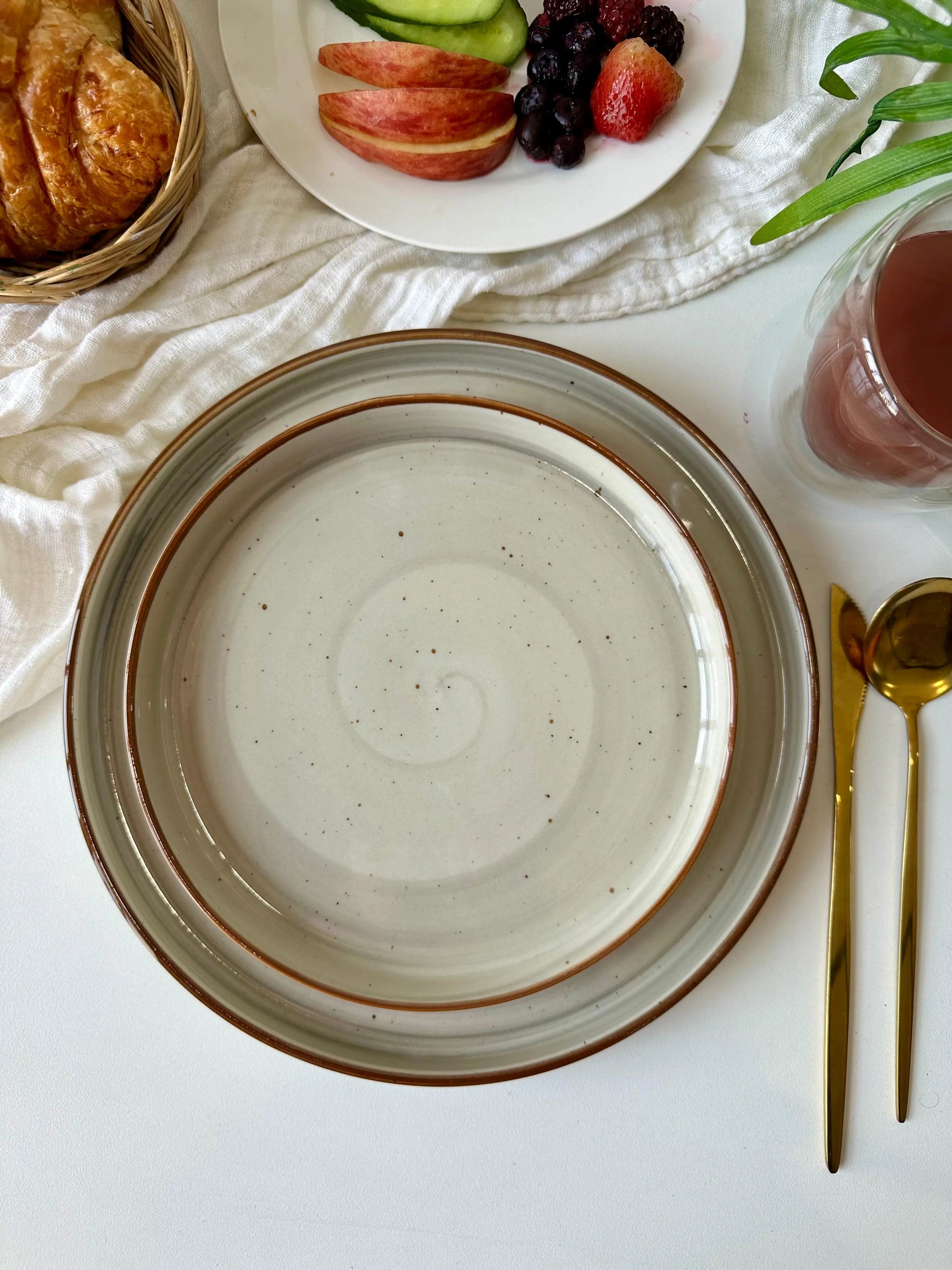 Grey Spiral Platter - The Home Palette -  - Platter