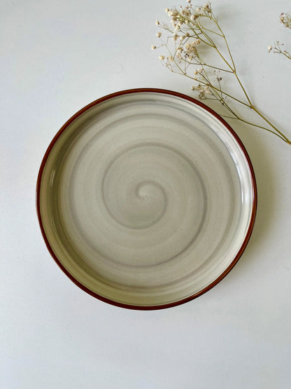 Grey Spiral Platter - The Home Palette -  - Platter