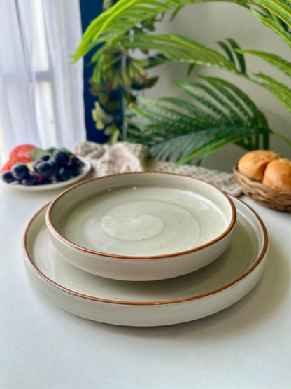 Grey Spiral Platter