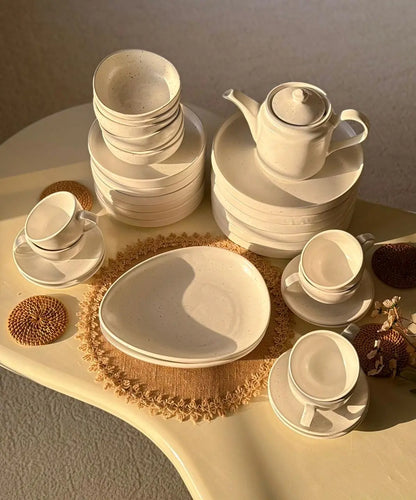 Ivory White Breakfast Set - 33 pcs - The Home Palette - 31799.0 - 