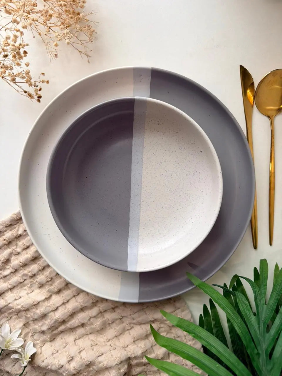 Lunar Ash Dinner Set - 36 pcs - The Home Palette - 34800.0 - 