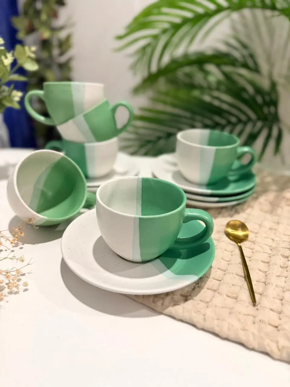 Mist Green Dinner Set - 36 pcs - The Home Palette - 34800.0 - 